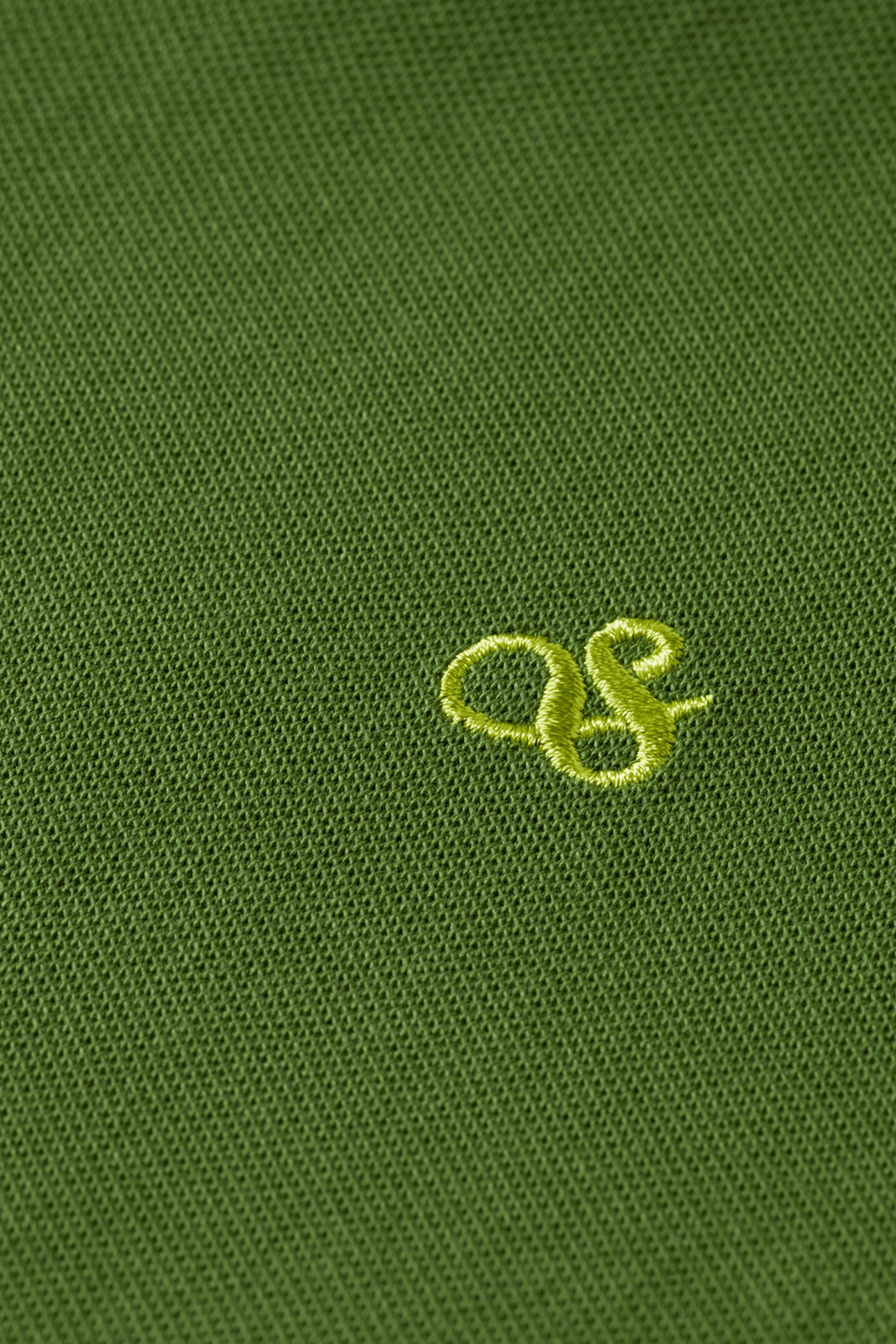 SEASONAL CORE PIQUE CHEST LOGO POLO DARK GREEN 7