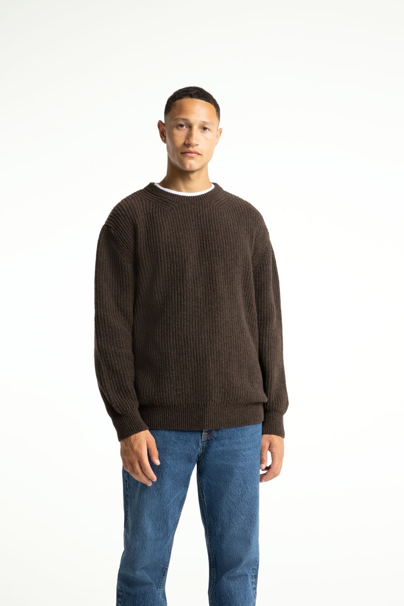 HECTOR KNIT L/S CHOCOLATE BROWN 1