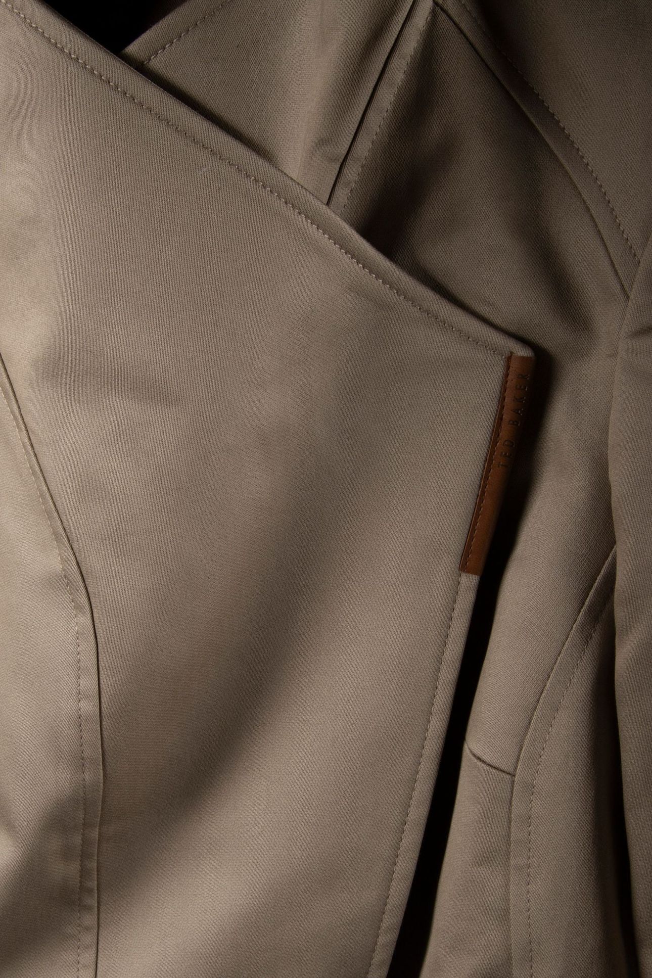 COTTON TWILL WRAP JACKET CAMEL 4