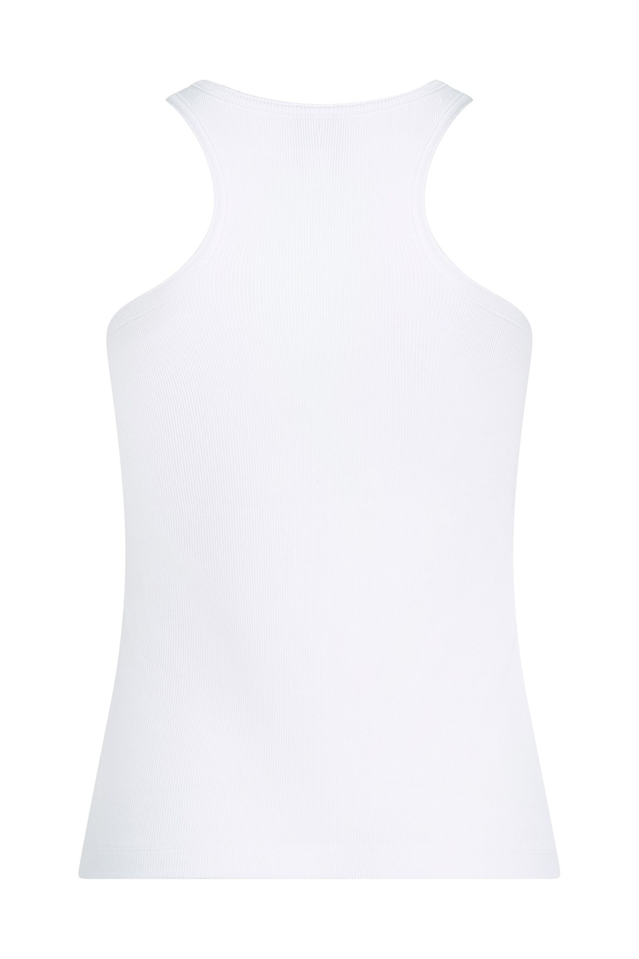 KLJ RIBBED LOGO TANK WHITE 8