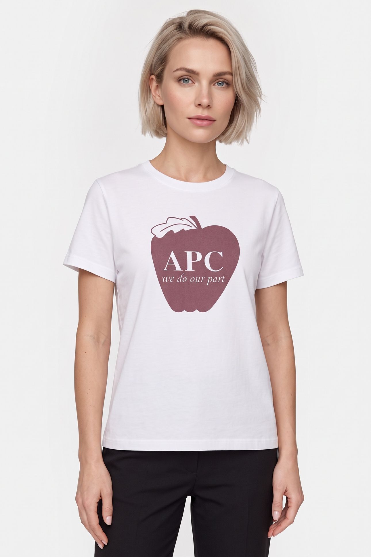 T-SHIRT SHORT SLEEVE APPLE WHITE 2