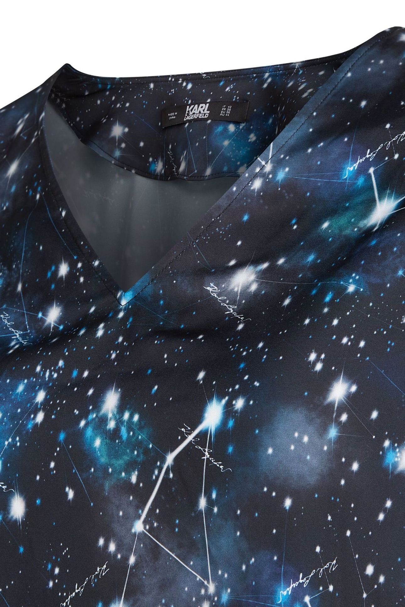 COSMIC PRINT BLOUSE BLACK 3