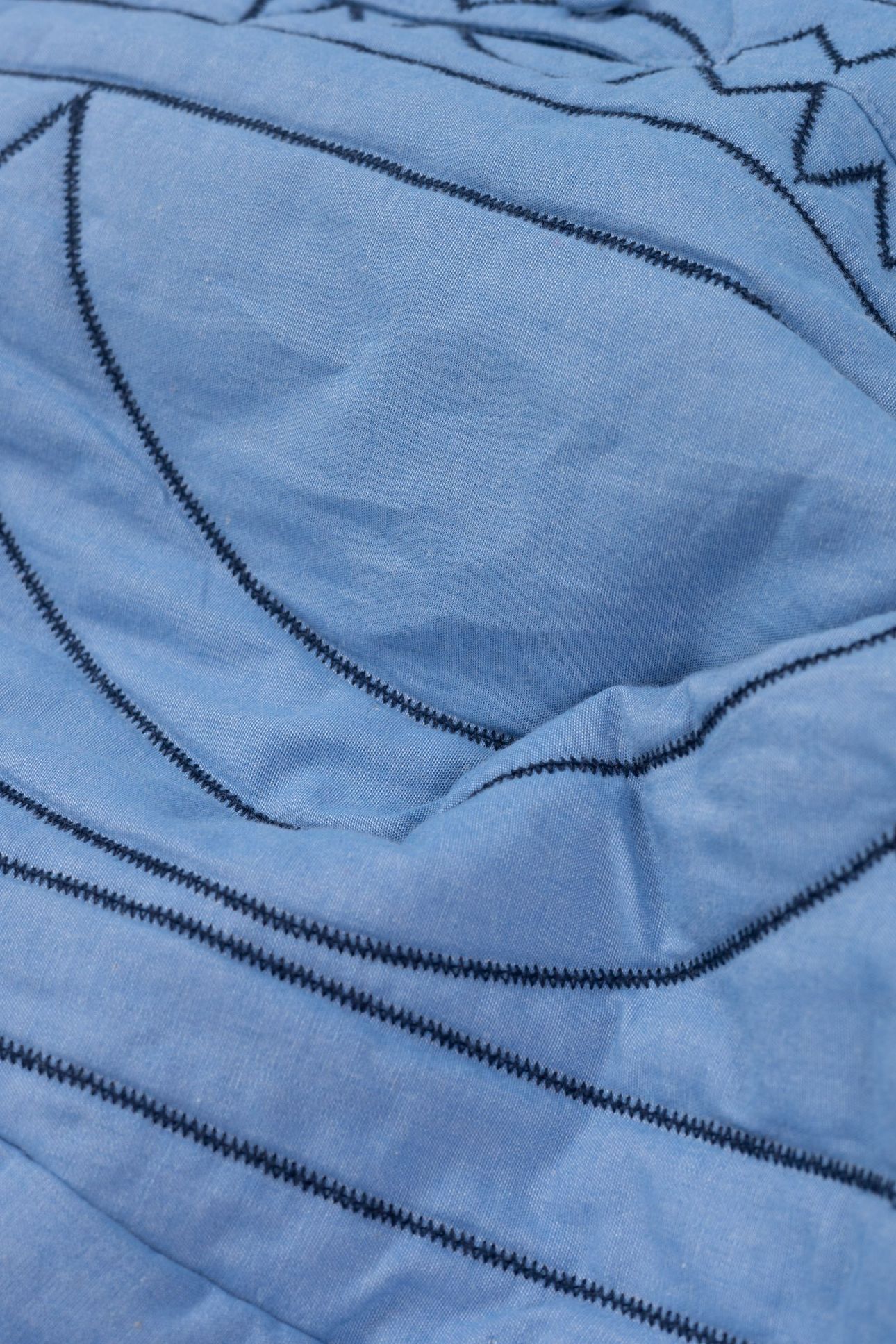 BLUE QUILTED SHORT SKIRT 6