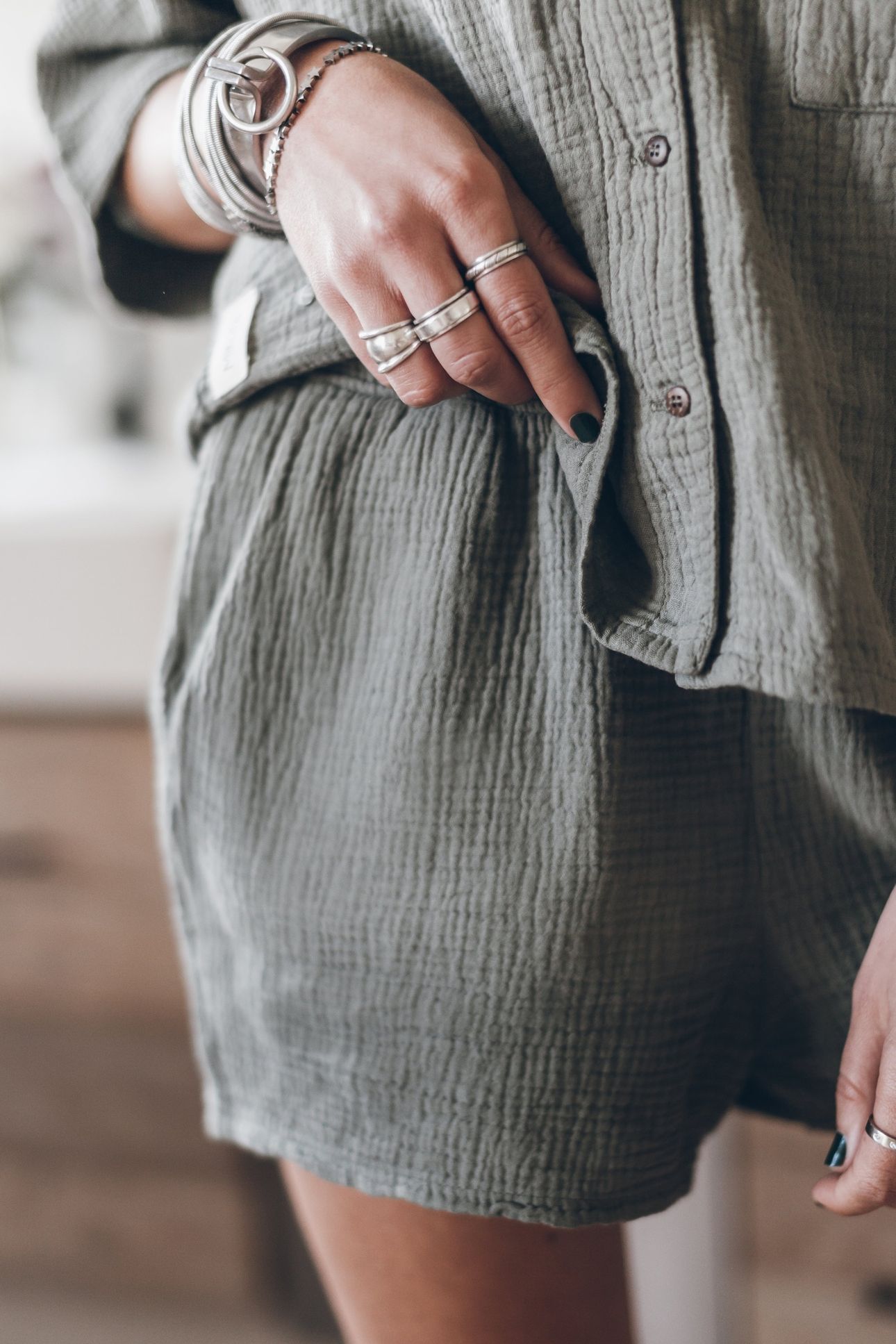 THE OLIVE CO-ORD SHORTS 2