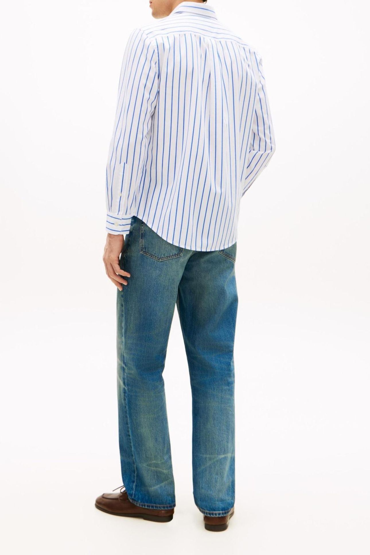 FLEX POPLIN BOLD WHITE/STRIPE 2