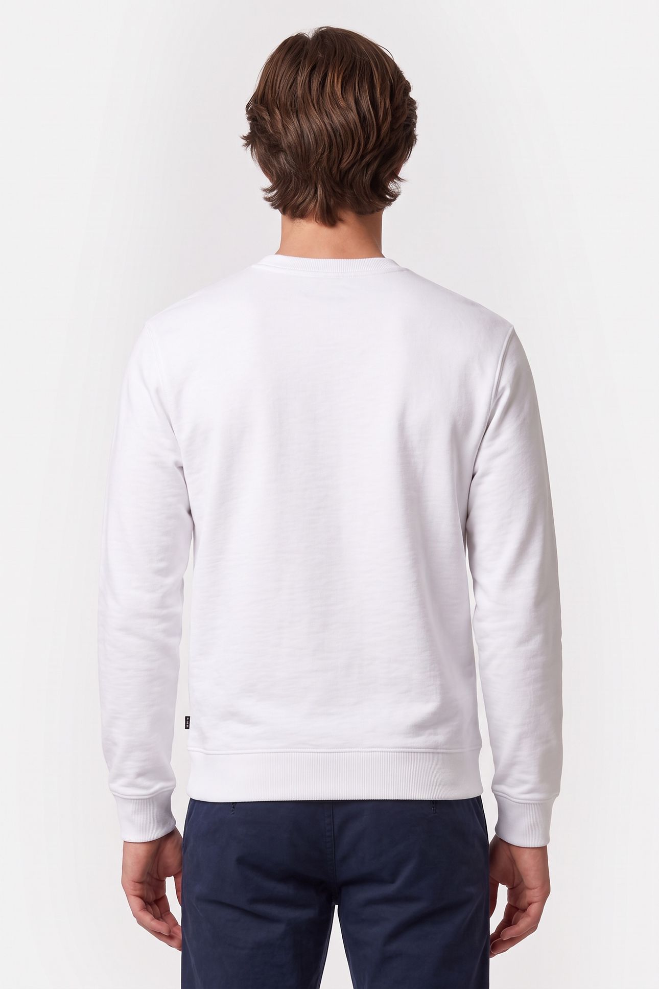 LEFT CHEST LOGO REGULAR-FIT SWEATSHIRT WHITE/PASTEL 2