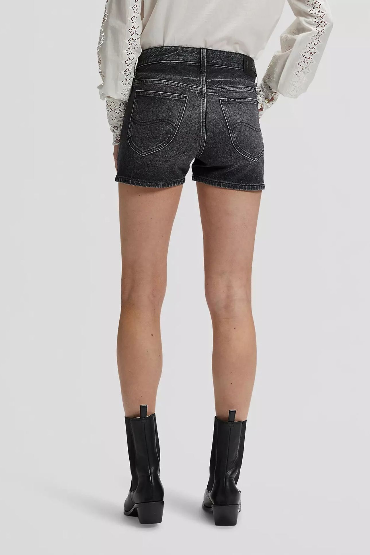 RIDER SHORT 3IN BET ON BLACK STRAIGHT DENIM BLACK 2