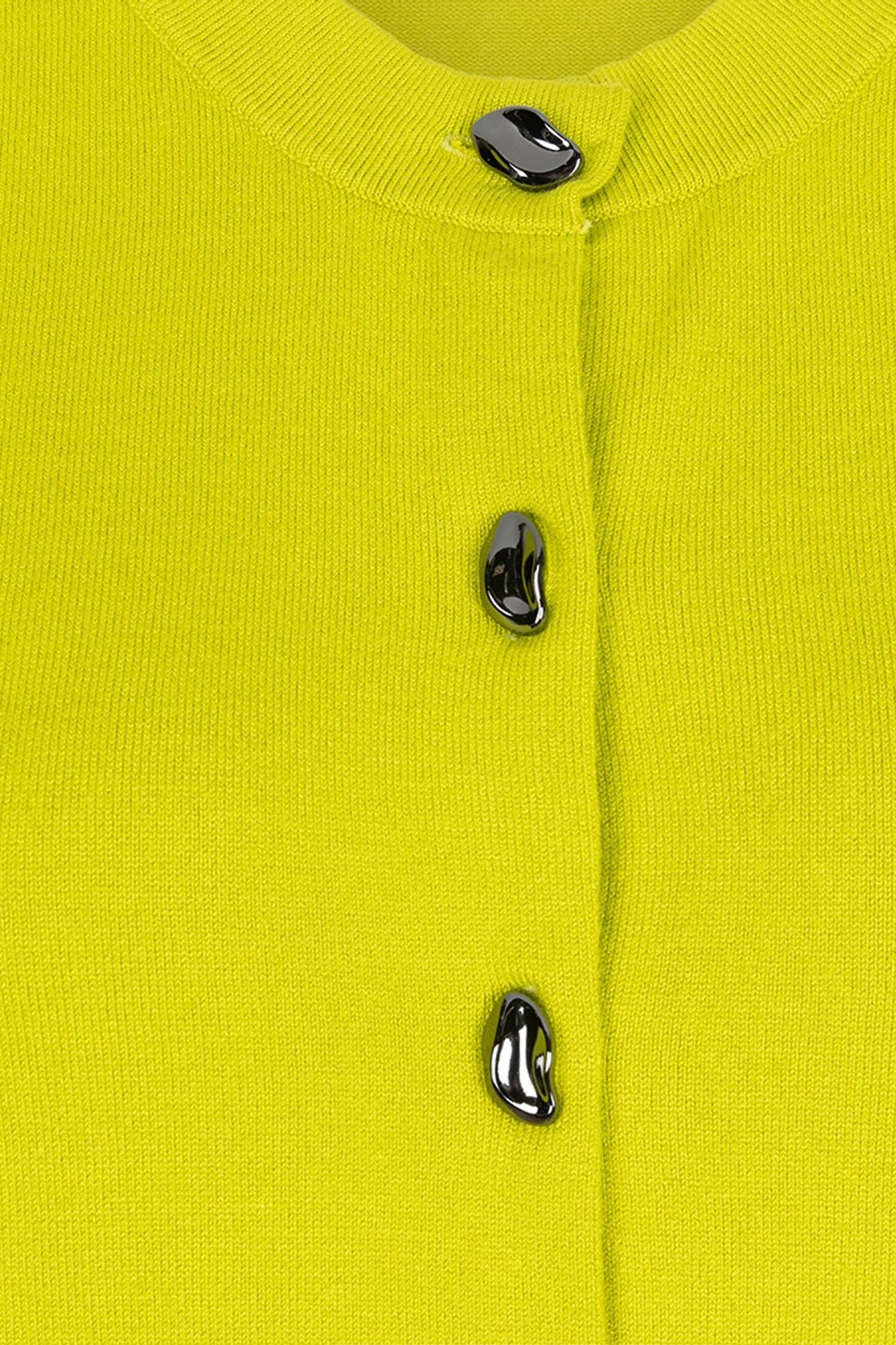 GILET BUTTONS BASIC KNIT CITY LIME 6