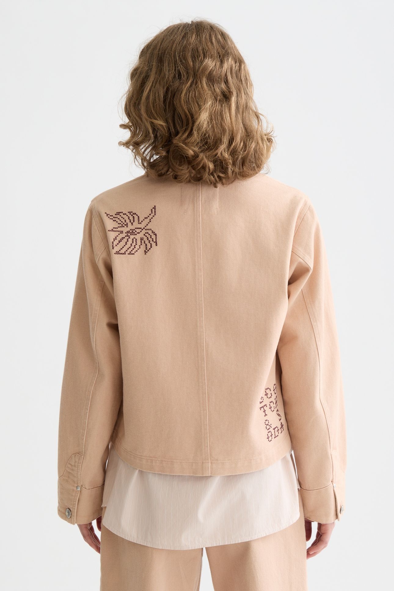 EMBROIDERED JACKET ROSE DUST 2
