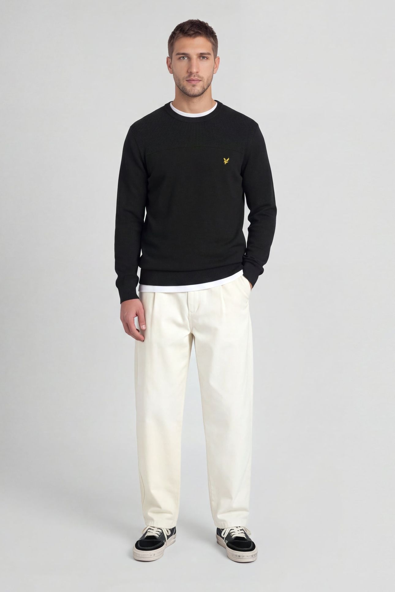 GOLF 1874 CREW NECK PULLOVER JET BLACK 3