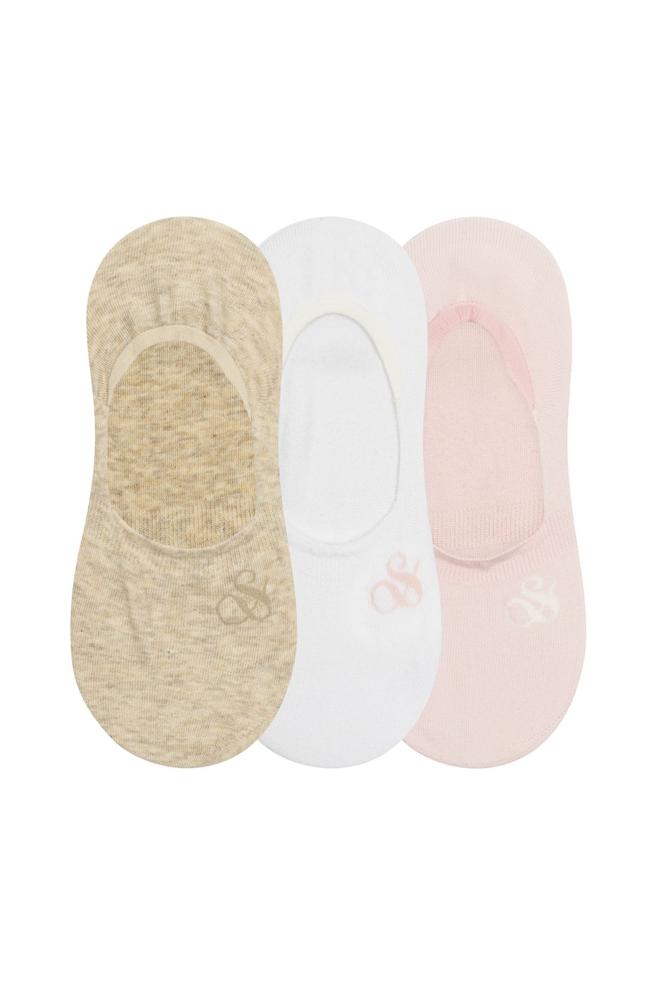 3PK WOMENS NON TERRY LINER IVORY 1