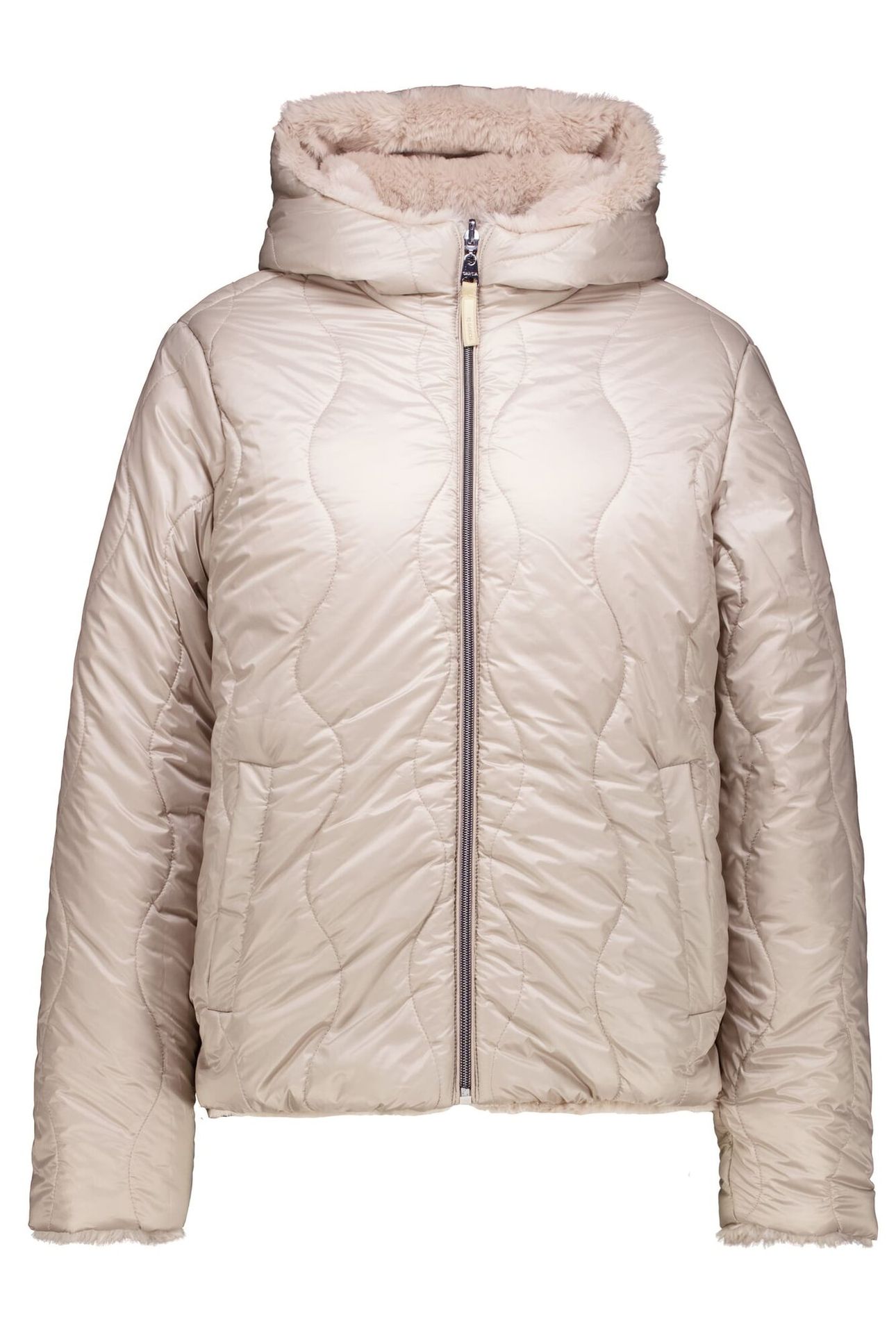 LADIES OUTDOOR JACKET WARM BEIGE 4