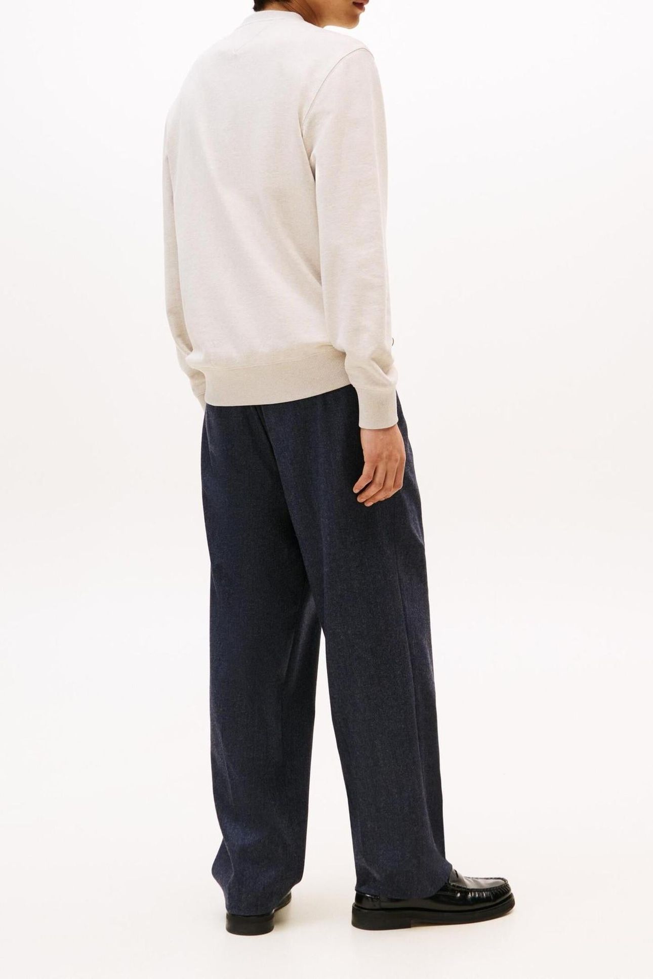 ESSENTIAL TERRY CREW HEATHERED OATMILK 3