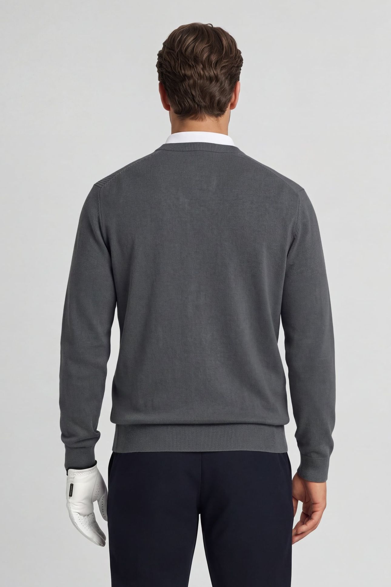 GOLF 1874 CREW NECK PULLOVER CARBON GREY 6
