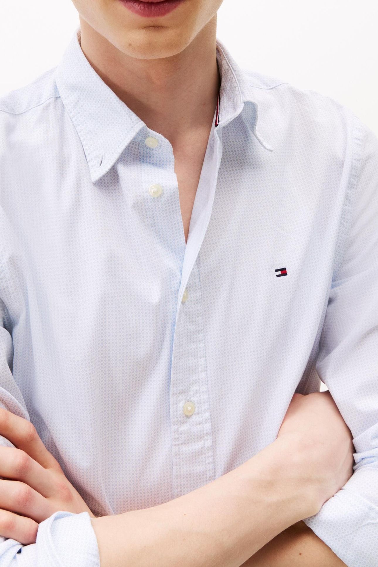 FLEX POPLIN MINI PRINT OPTIC WHITE PRT 5