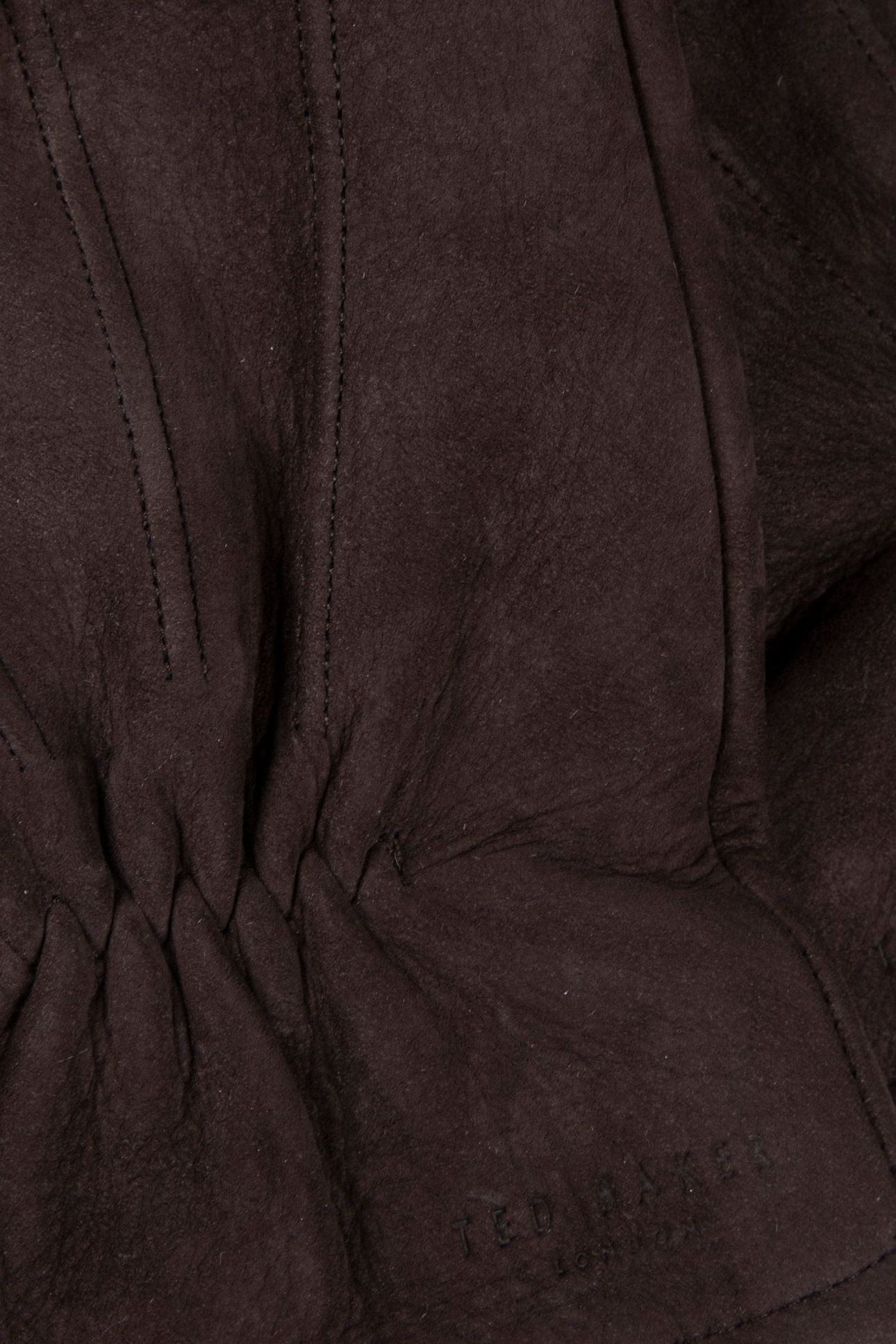 SUEDE LEATHER GLOVES BROWN 4