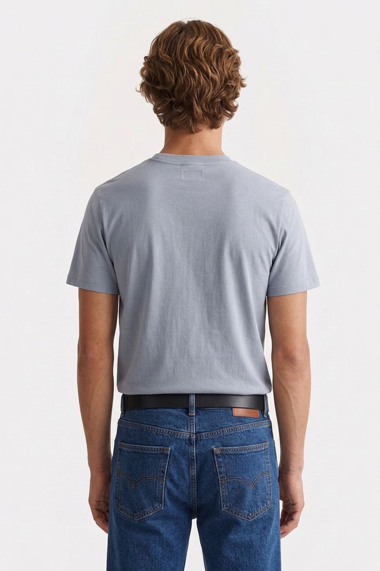 UNISEX T-SHIRT SHORT SLEEVE ADDRESS LIGHT BLUE 4