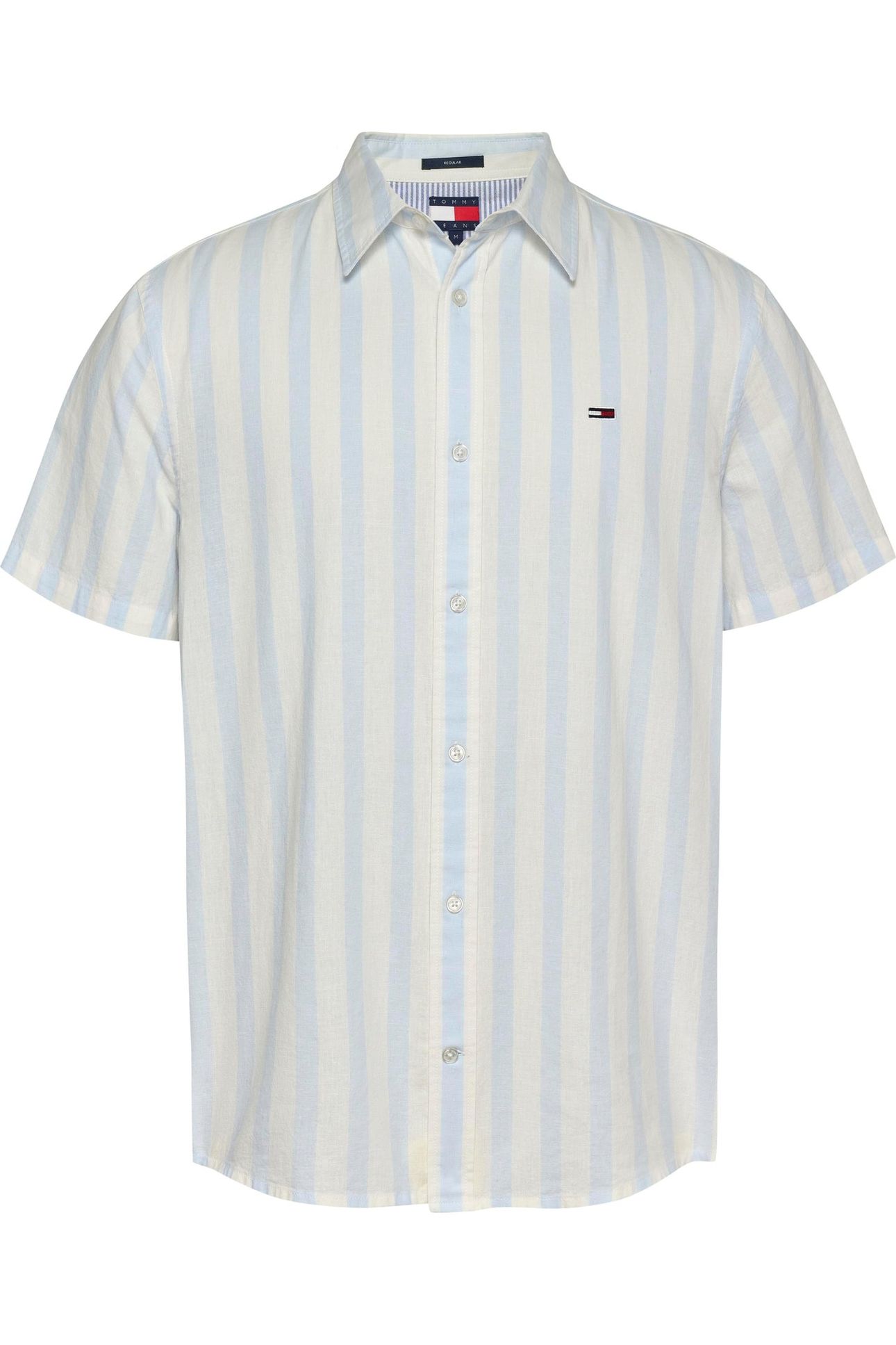 TJM REG LINEN BLEND SWEET BLUE/ECRU 4