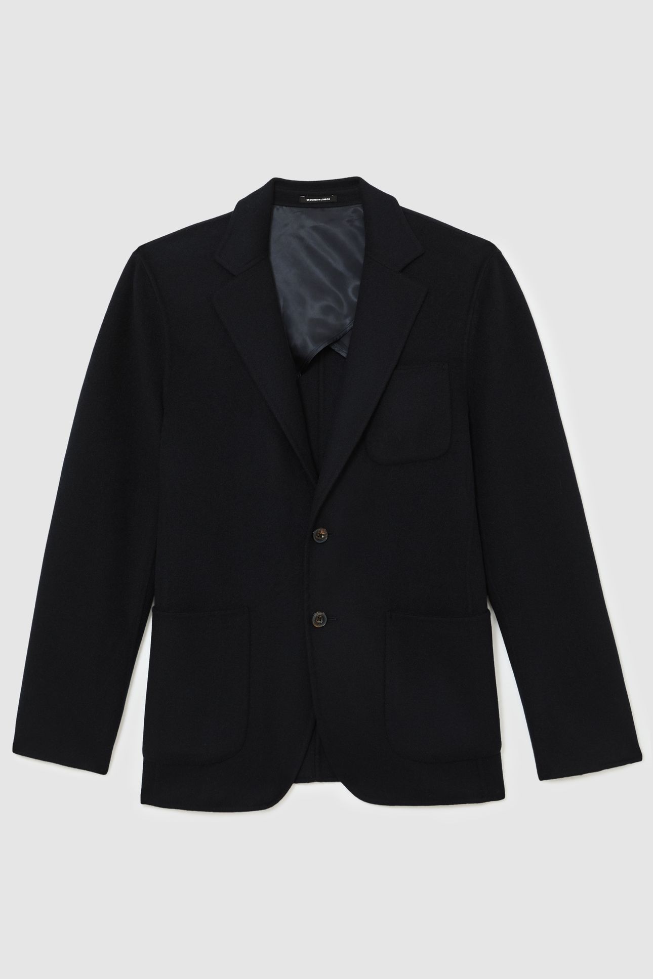 SB 2B NOTCH SPLITABLE WOOL BLAZER NAVY 4