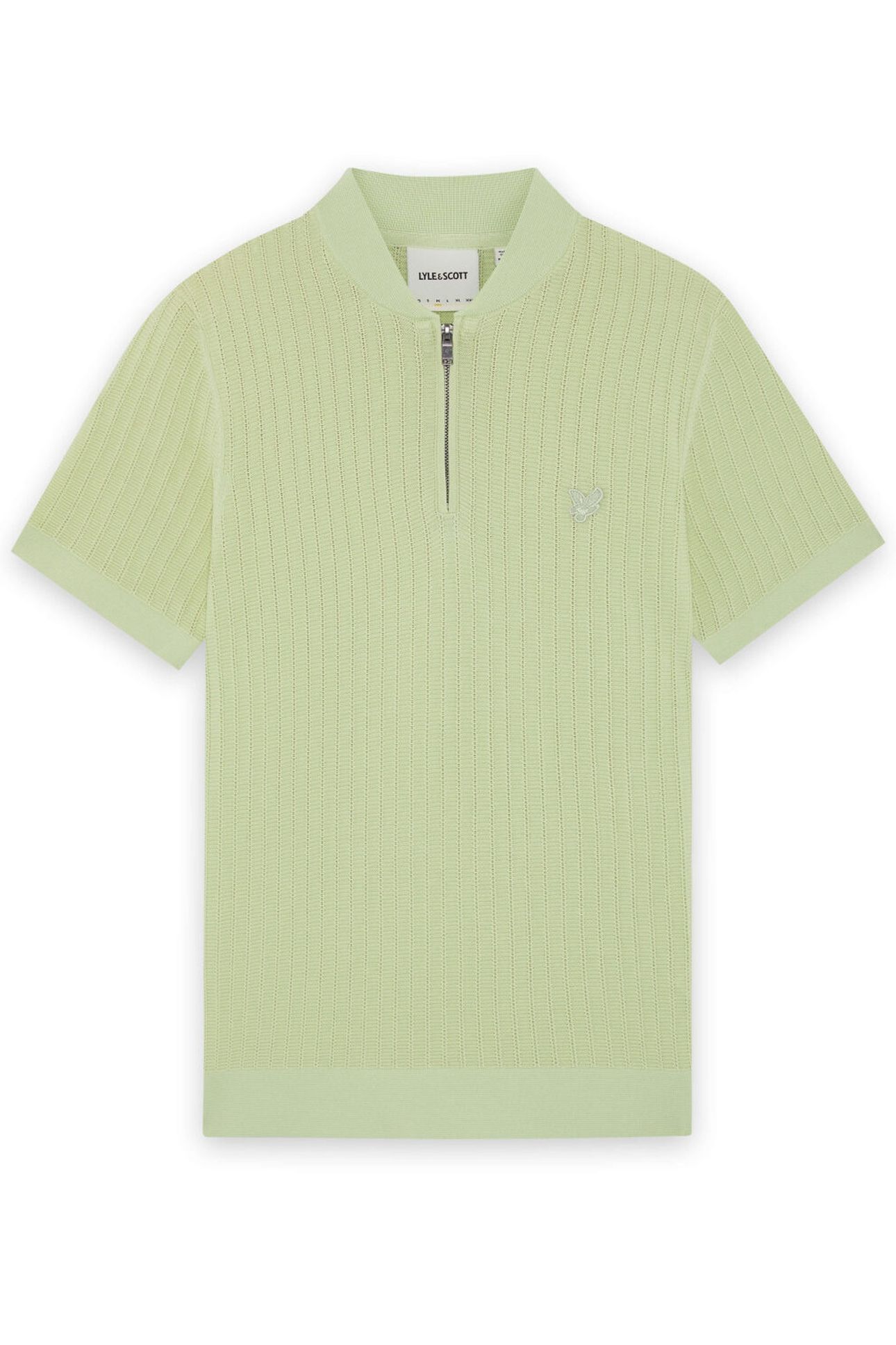 SUPERFINE KNITTED BOMBER POLO TENDER GREENS 4