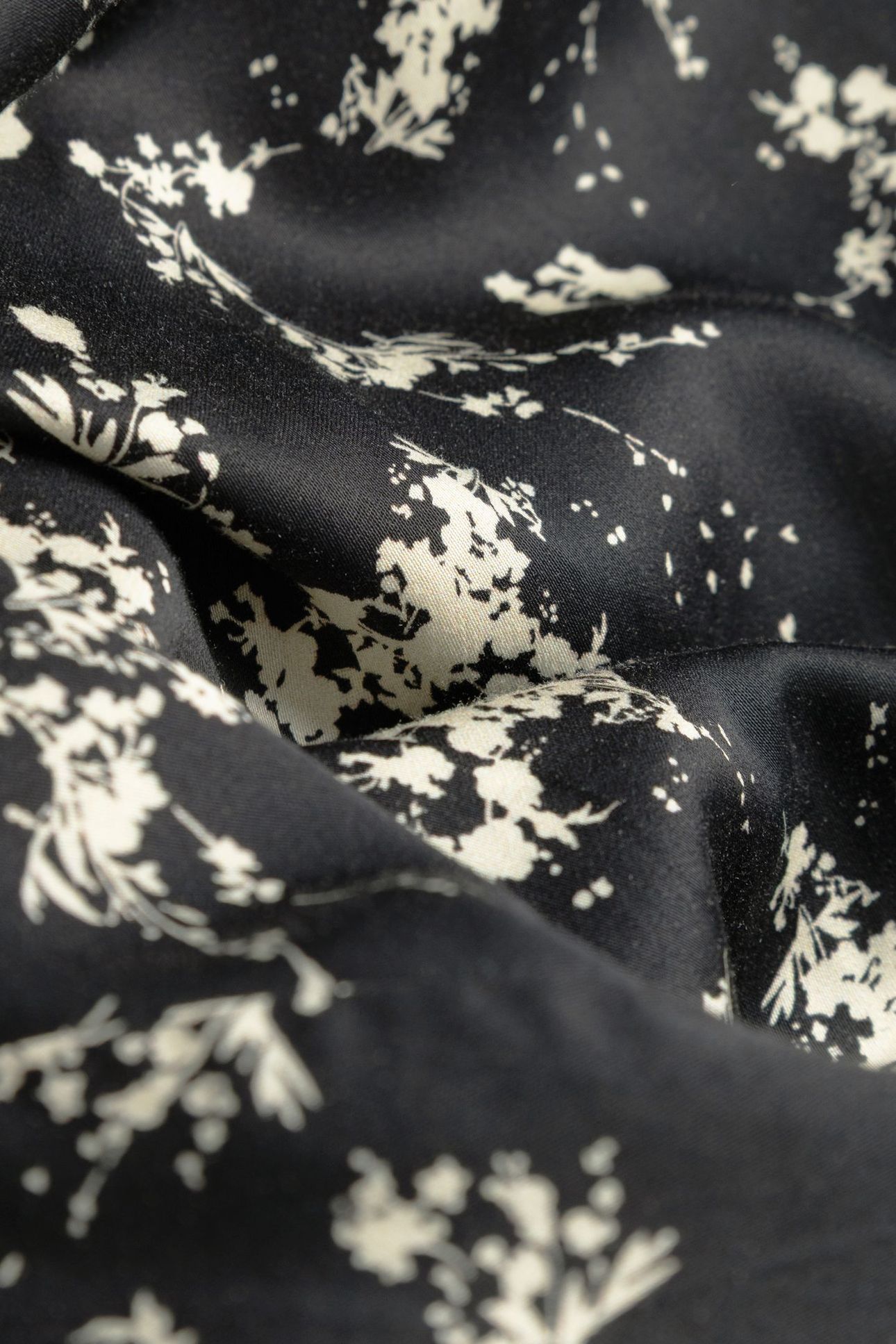 BLACK WILDFLOWER PRINT DRESS, REMOVABLE BELT 6