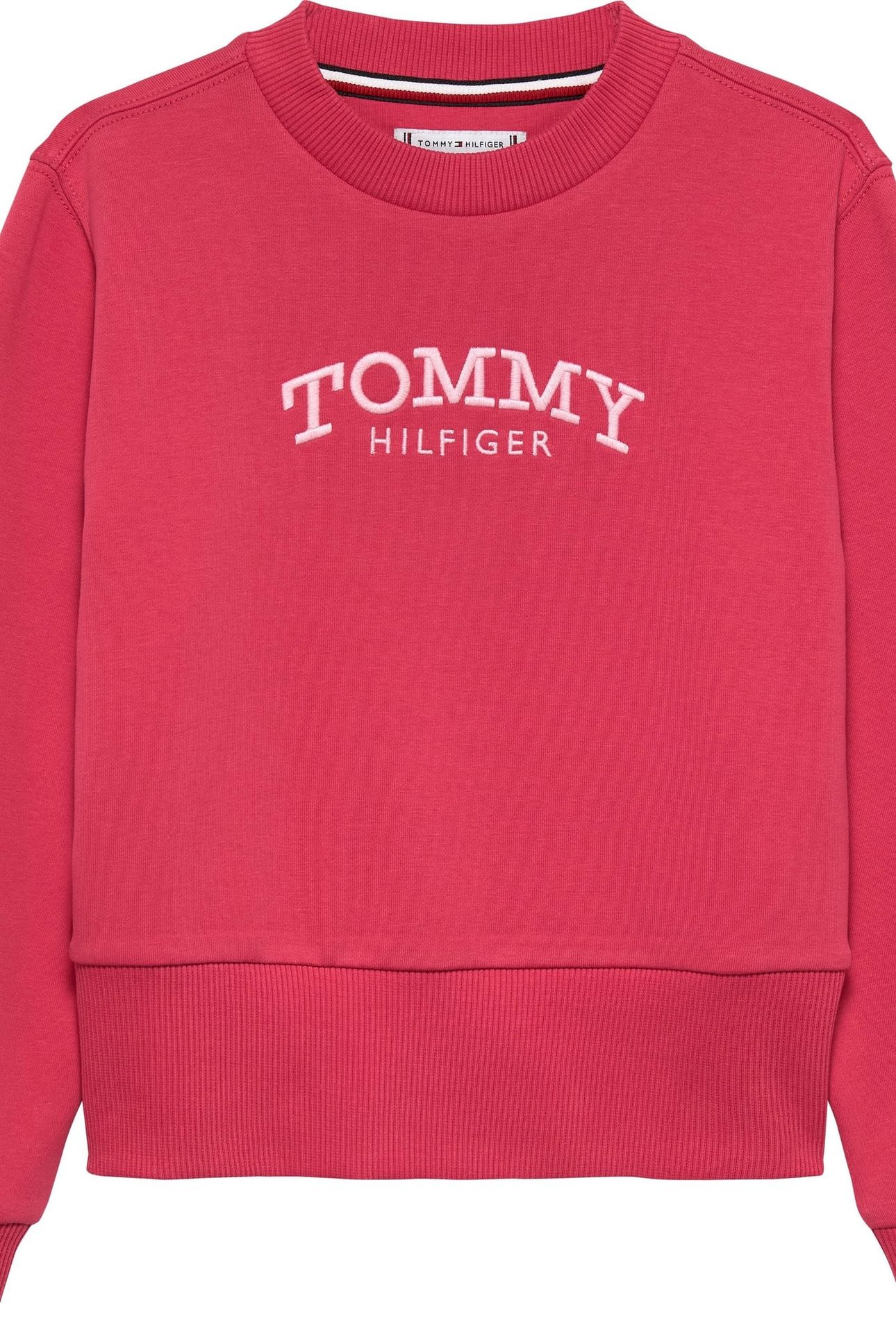 GIRLS HIGH RIB HEM CREW NECK VINTAGE CERISE 5