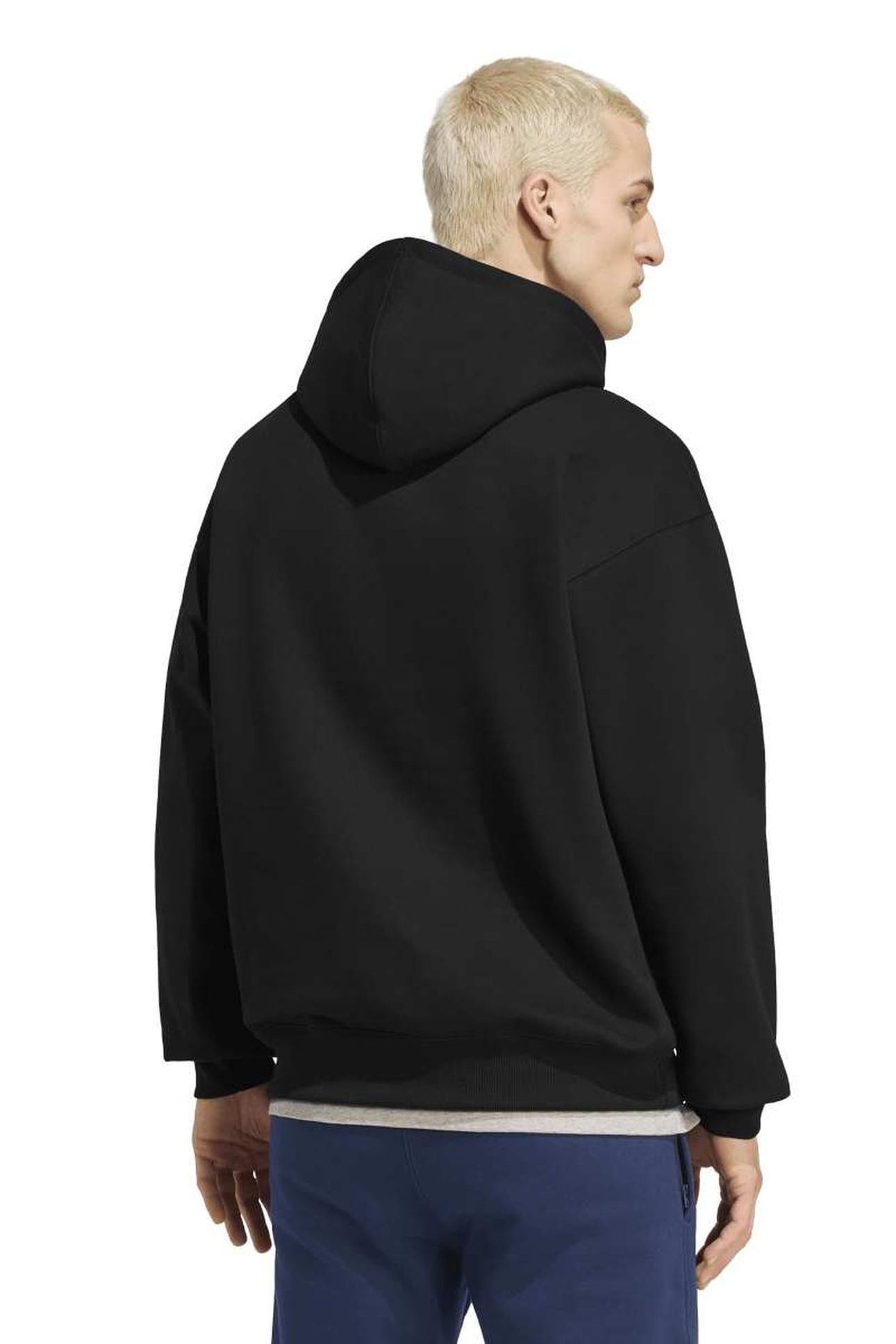 TREFOIL ESSENTIALS LOOSE HOODIE BLACK 2