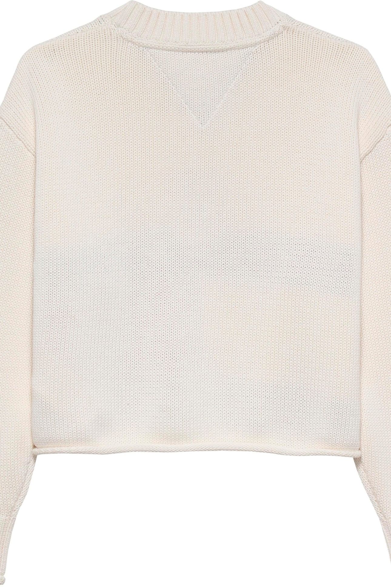 GIRLS HERITAGE SWEATER IVORY SILK 3