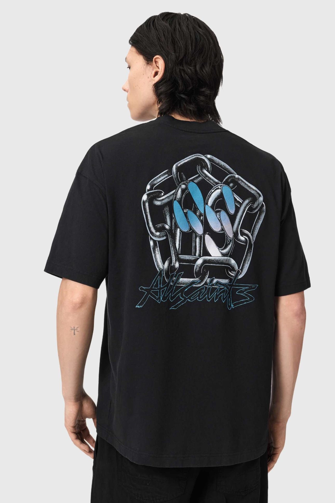 AFFIX SS CREW WASHED BLACK 1