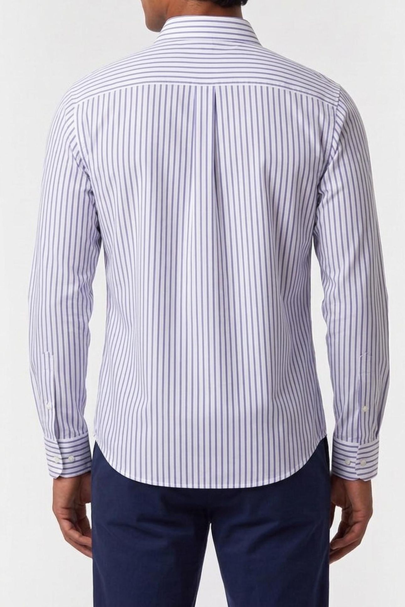 LS THIN DBL STRIPE SHIRT BRILLIANT WHITE 2