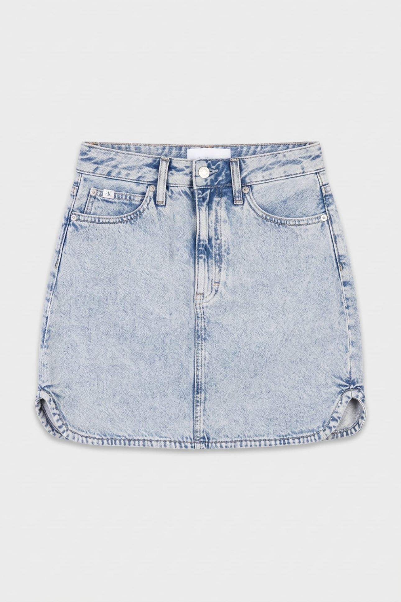 A-LINE MINI SKIRT DENIM LIGHT 3
