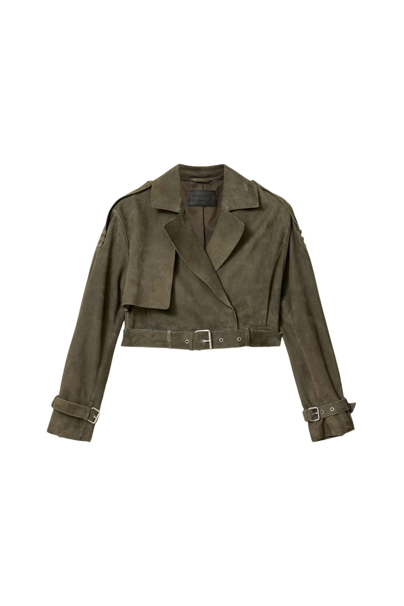 OPHELIA SUEDE JACKET CALEDONE GREEN 4