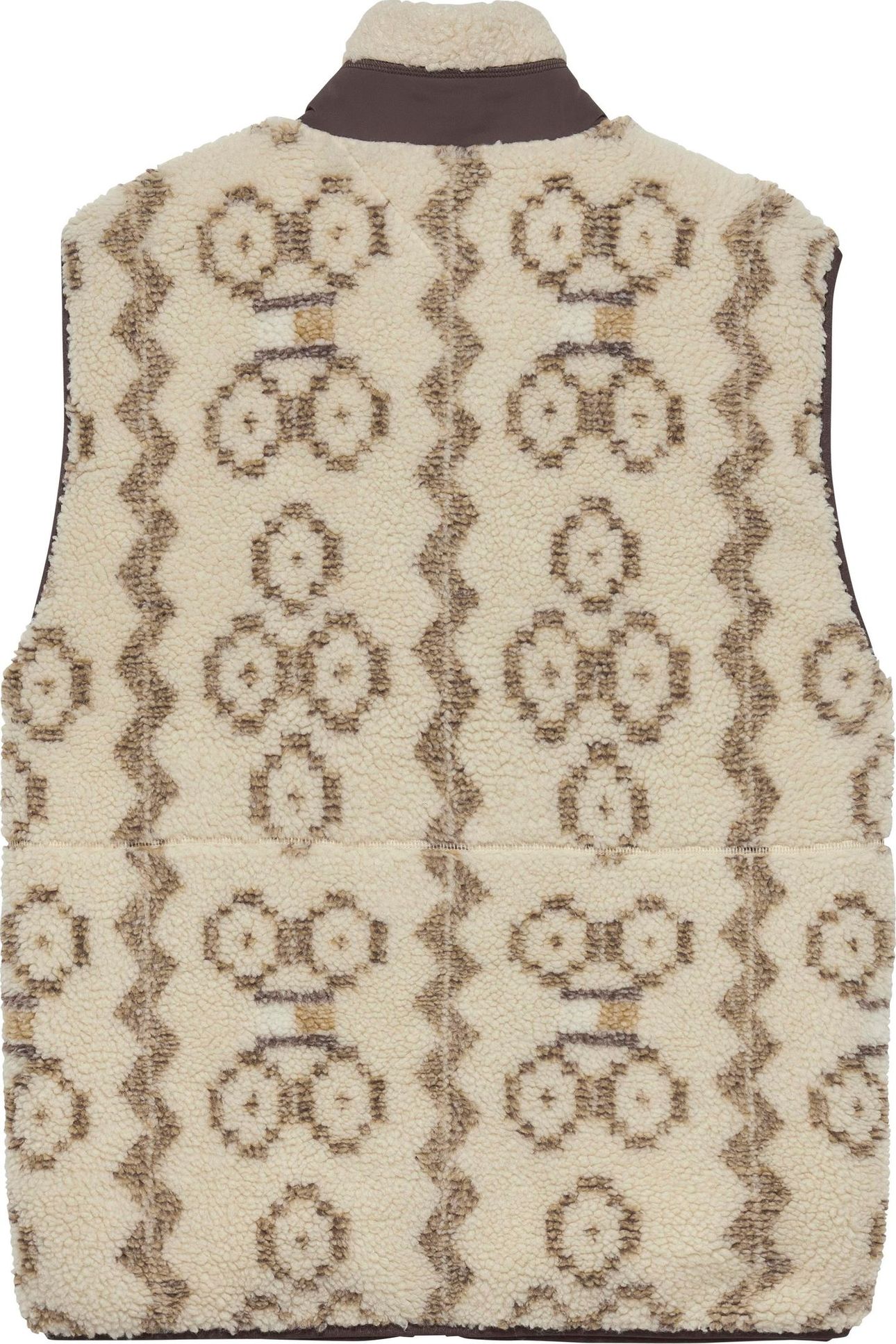 TJM TEDDY AOP VEST BLACK WALNUT AOP 2