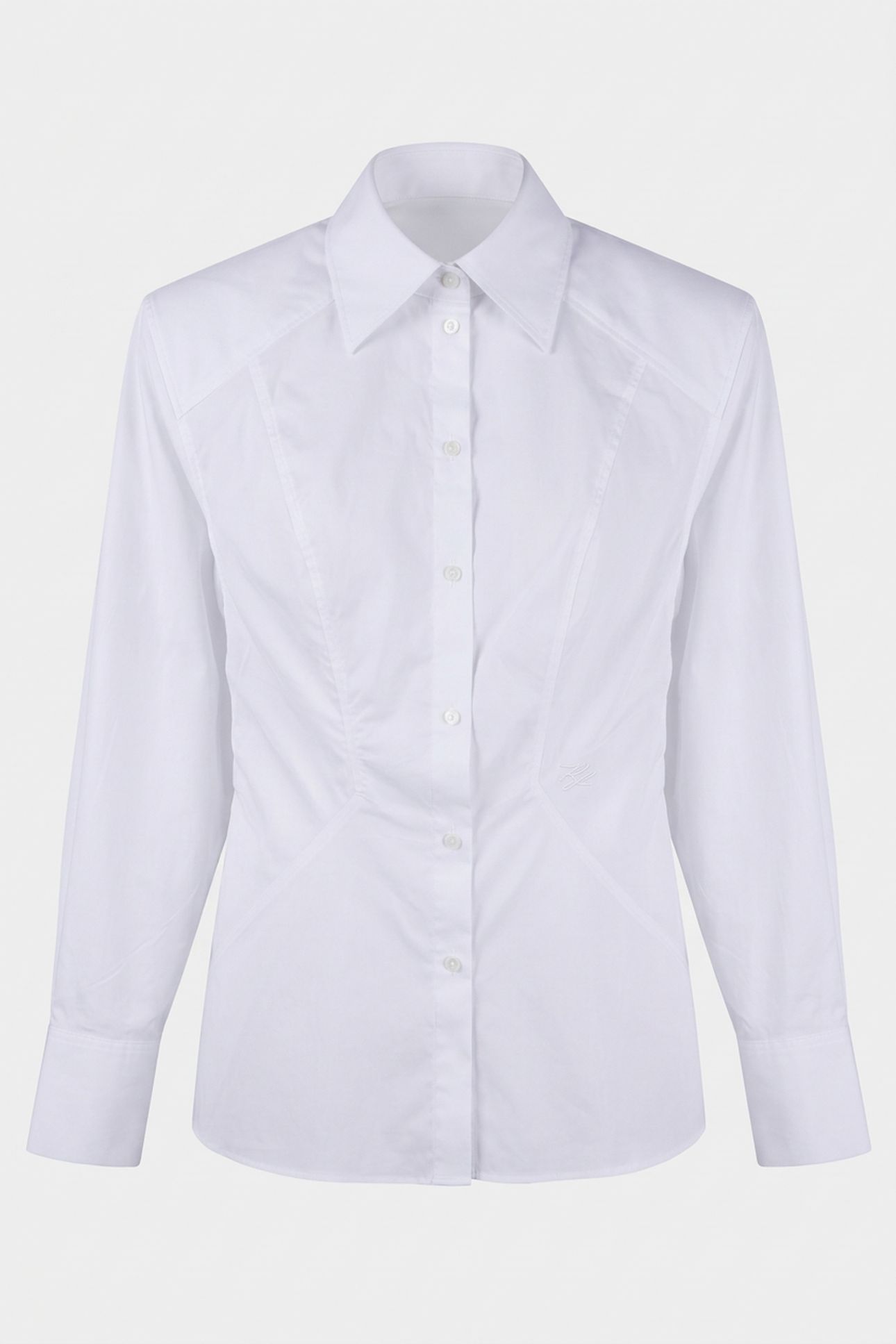 STUDIO POPLIN STRETCH BLOUSE WHITE 3