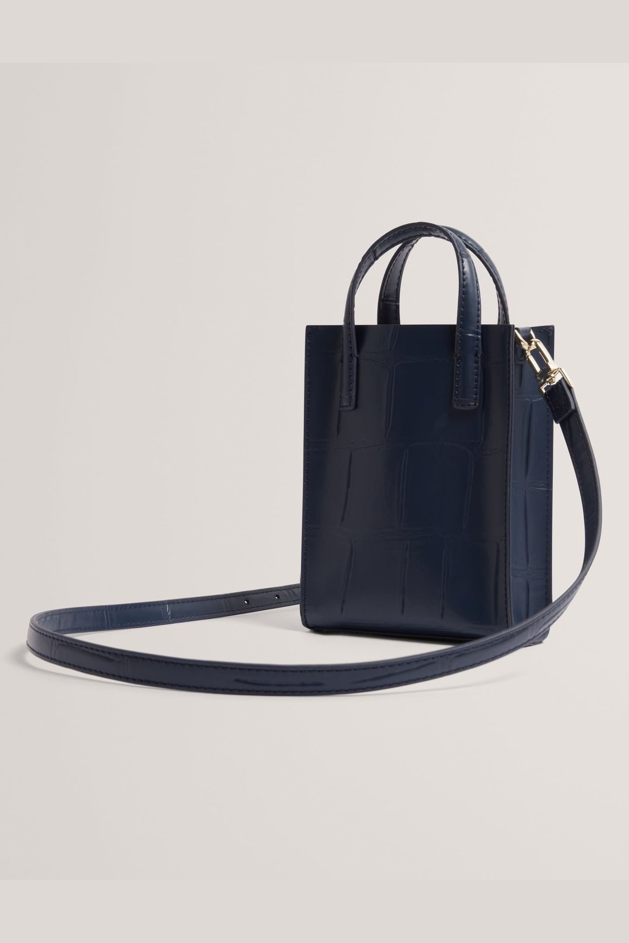 CROC EFFECT MINI ICON BAG NAVY 3