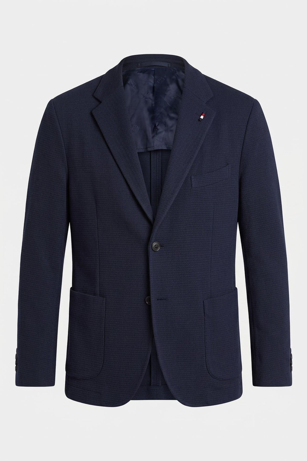 WAVE JERSEY FABRIC SUITING JACKET BLUE 3