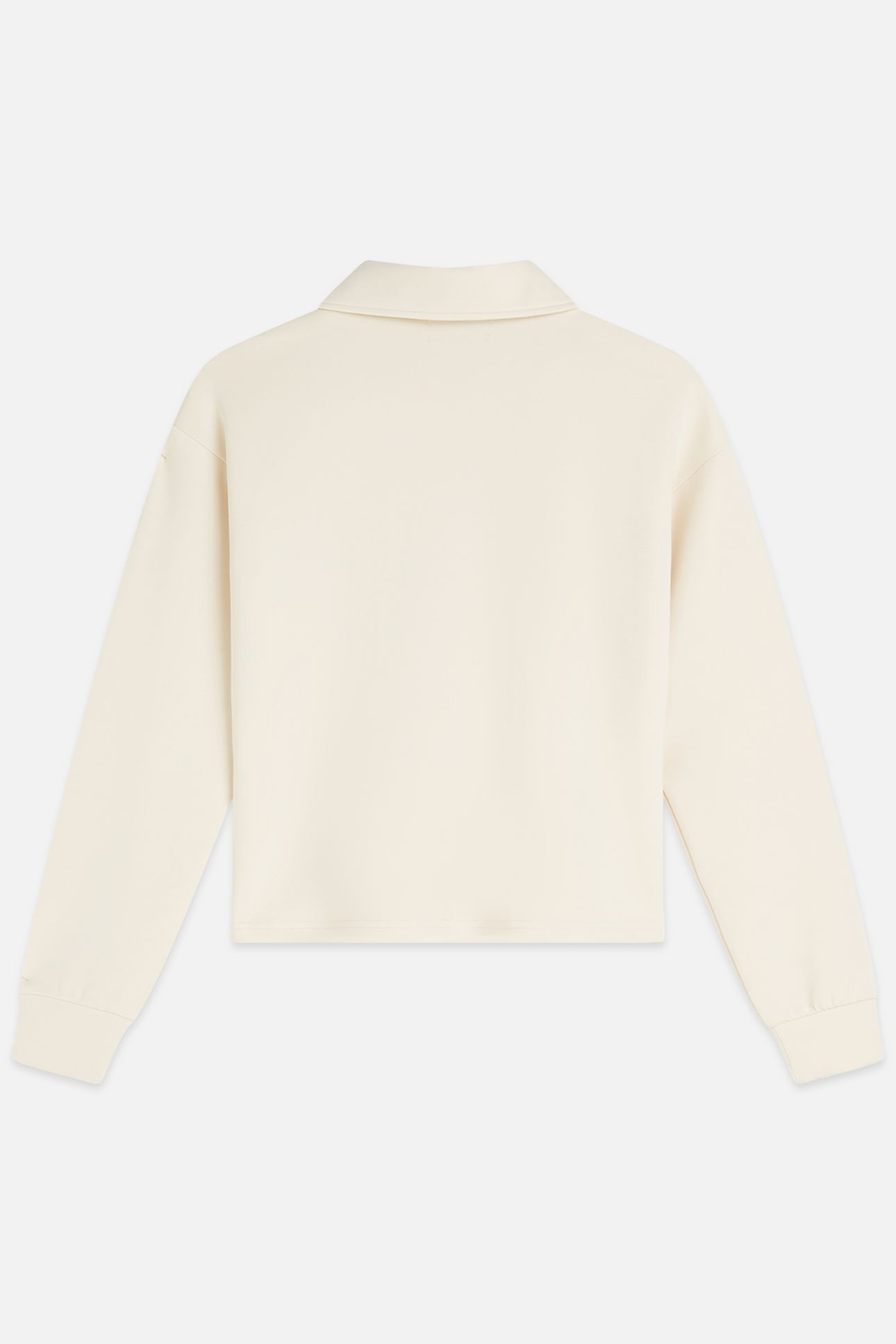 ZIP THROUGH TENCEL SWEATSHIRT EGGNOG 2