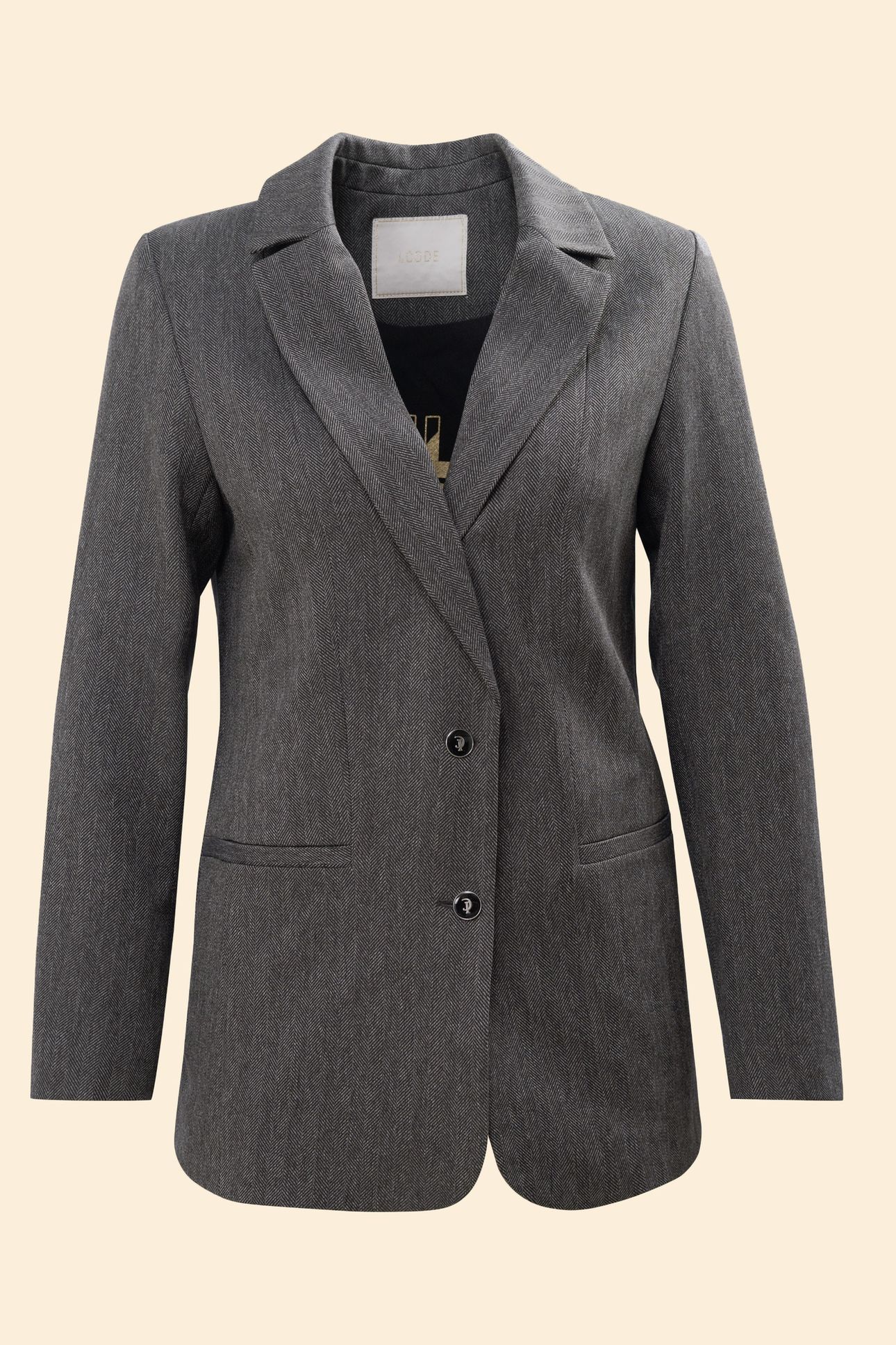 GREY HERRINGBONE SUIT JACKET 4