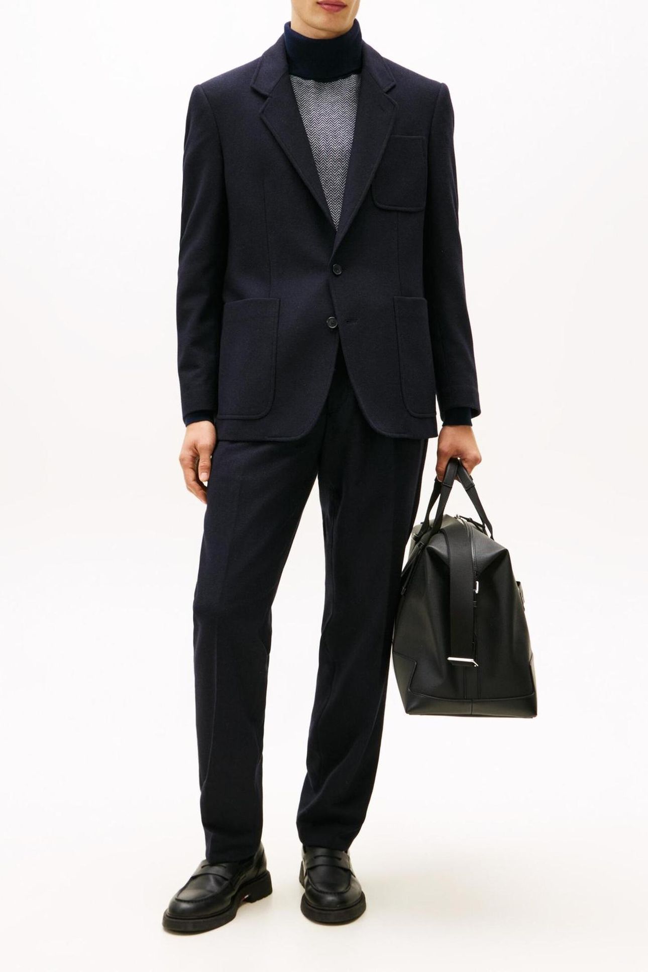 SOFT TECH WOOL PANTS BLUE 2