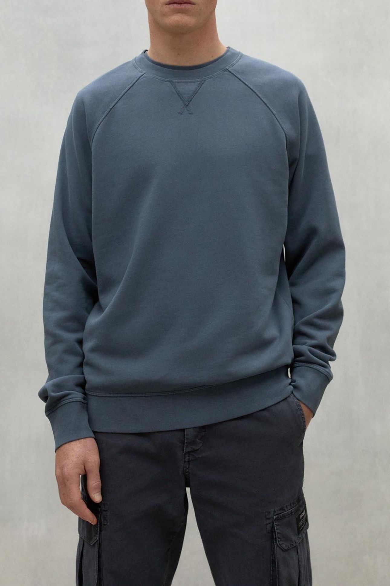 BERJAALF SWEATSHIRT STEEL BLUE 1