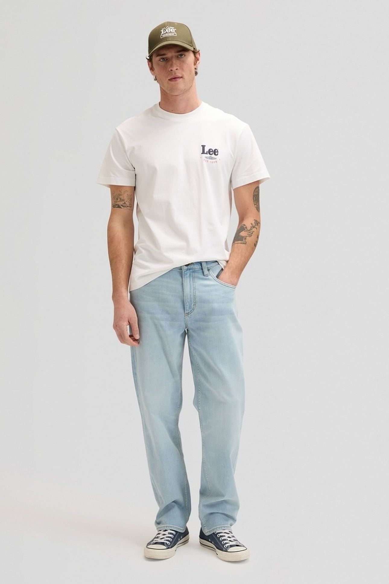 HADEN LIGHT RAIN RELAXED STRAIGHT JEANS DENIM BLUE 3