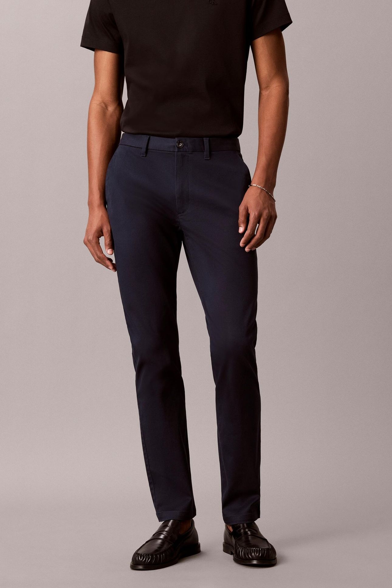 SLIM REFINED COTTON STRETCH DARK SAPPHIRE 2