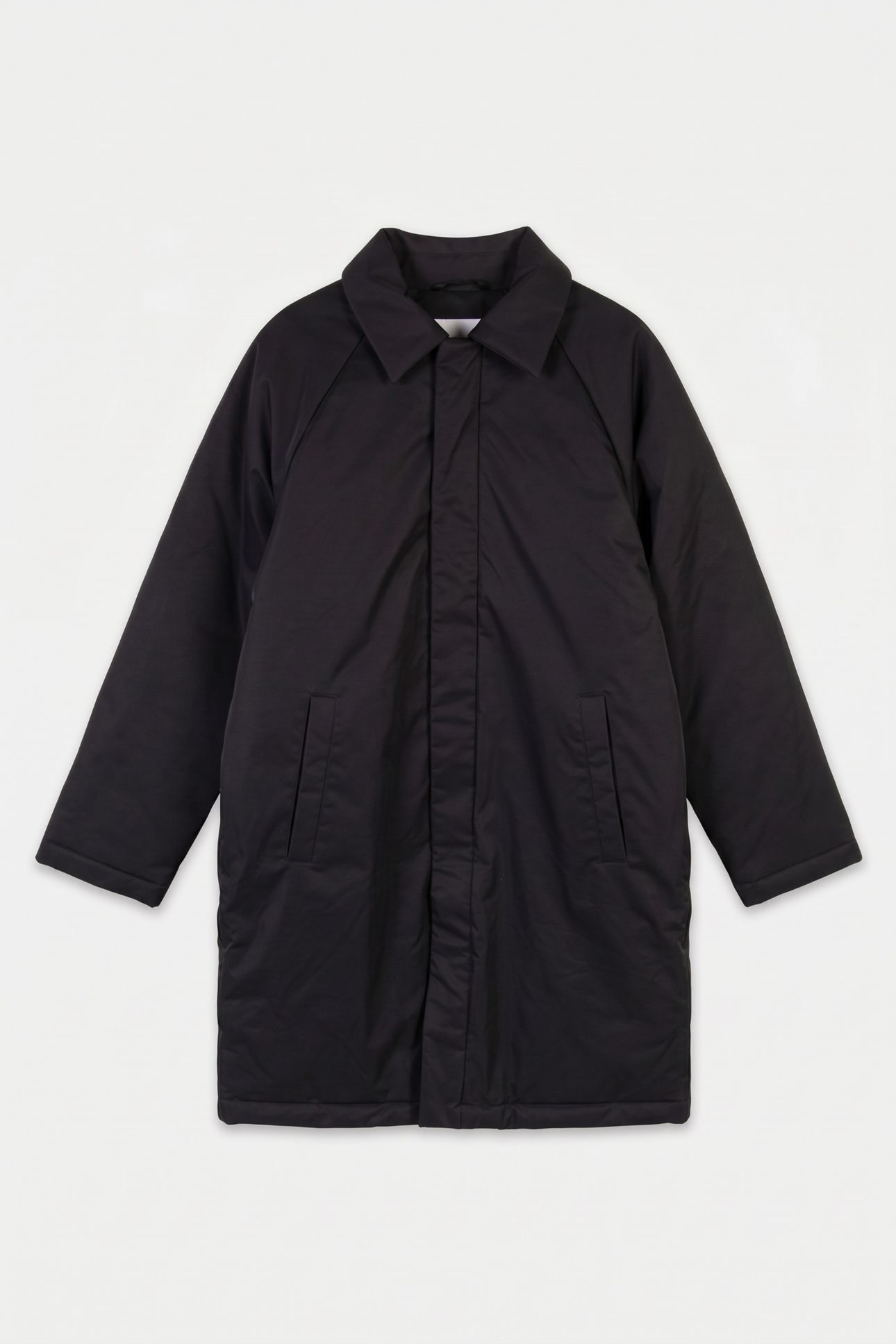 LS LONG FILLED CAR COAT BLACK 3