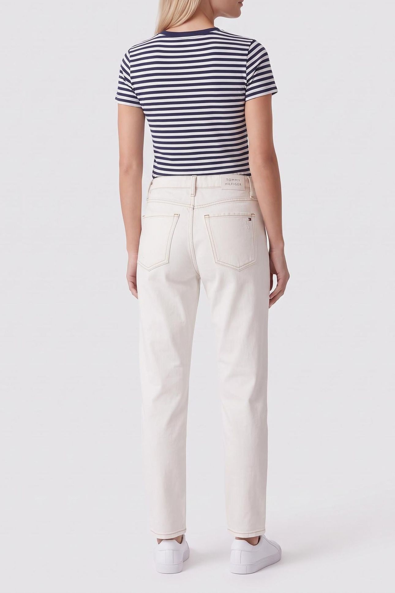 GRAMERCY TAPERED HIGH WAISTED WORN ECRU 2