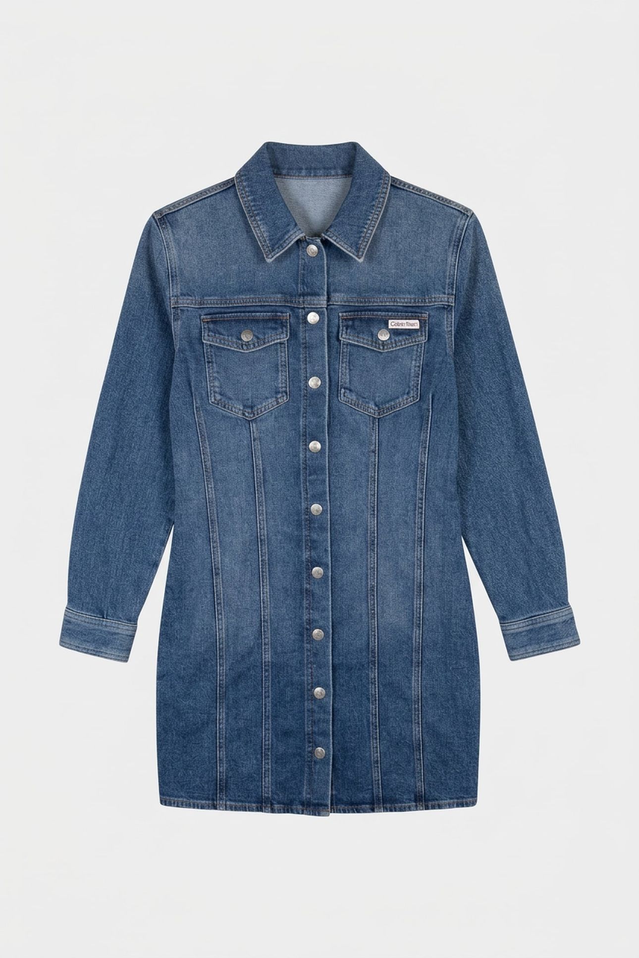 LS DENIM MINI DRESS COLD SPRINGS 3