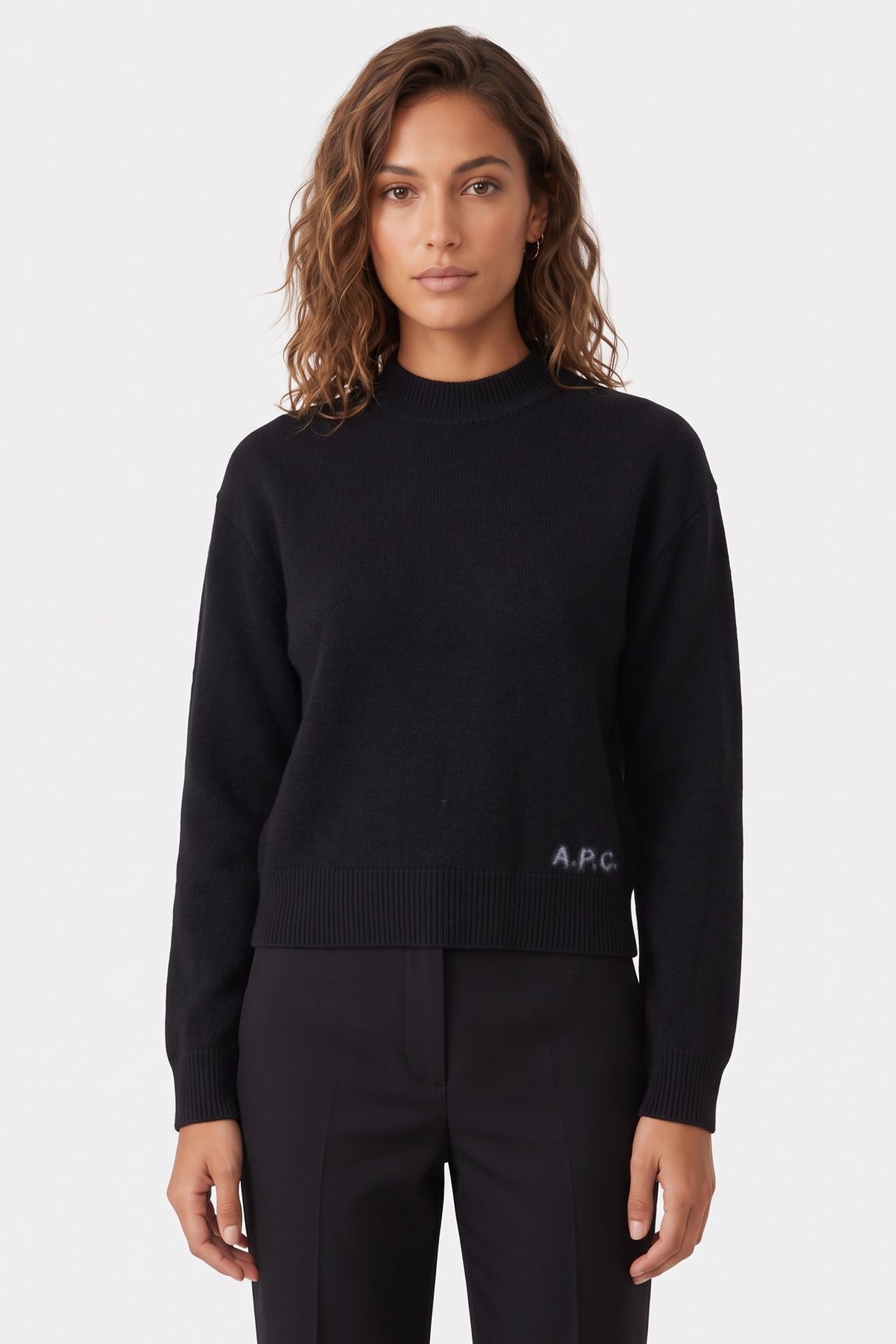 SWEATER CREW NECK BLACK 2