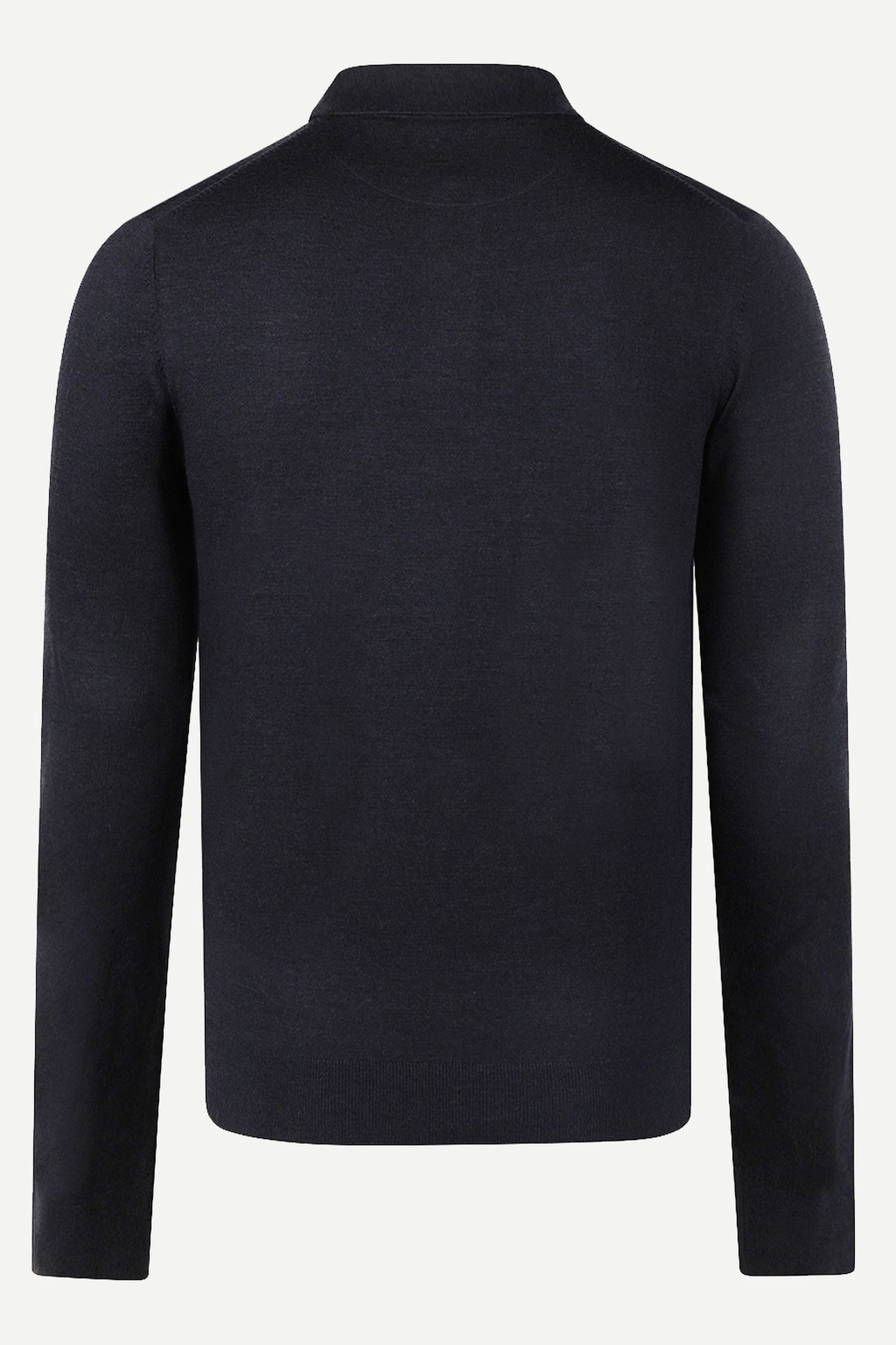 FINE MERINO L/S POLO NAVY 7