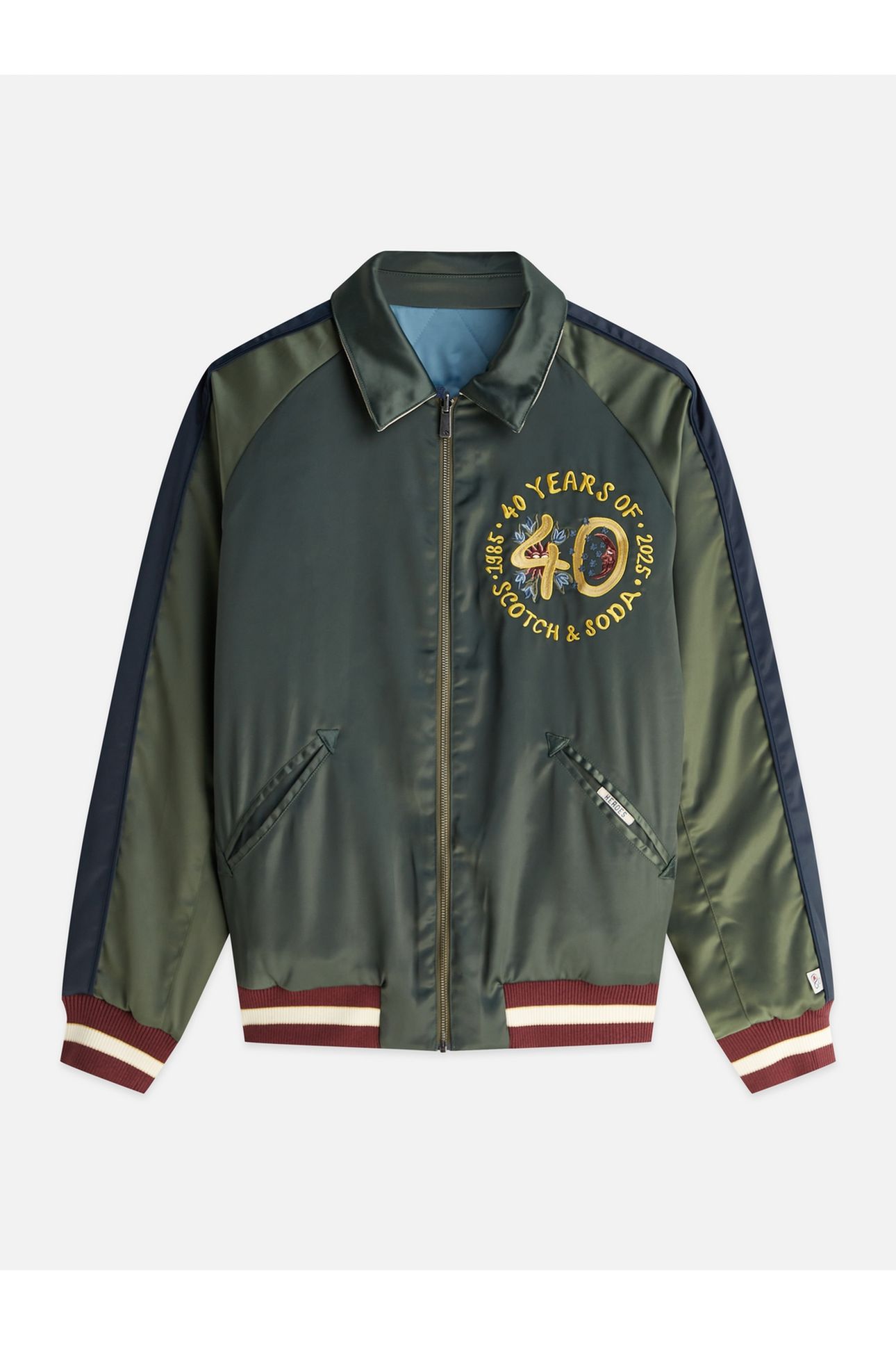 THE 40TH ANNIVERSARY SOUVENIR BOMBER JACKET DARK GREEN 2