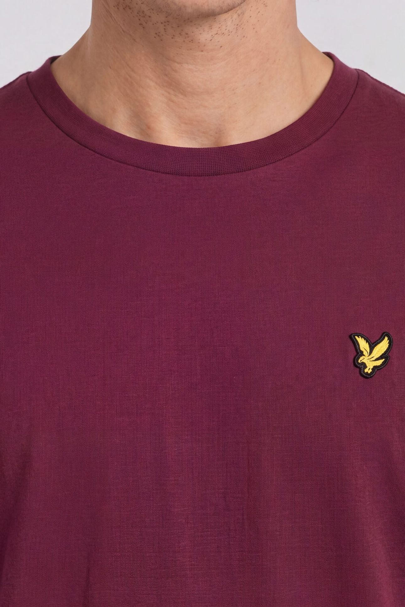 PLAIN T-SHIRT RICH BURGUNDY 5