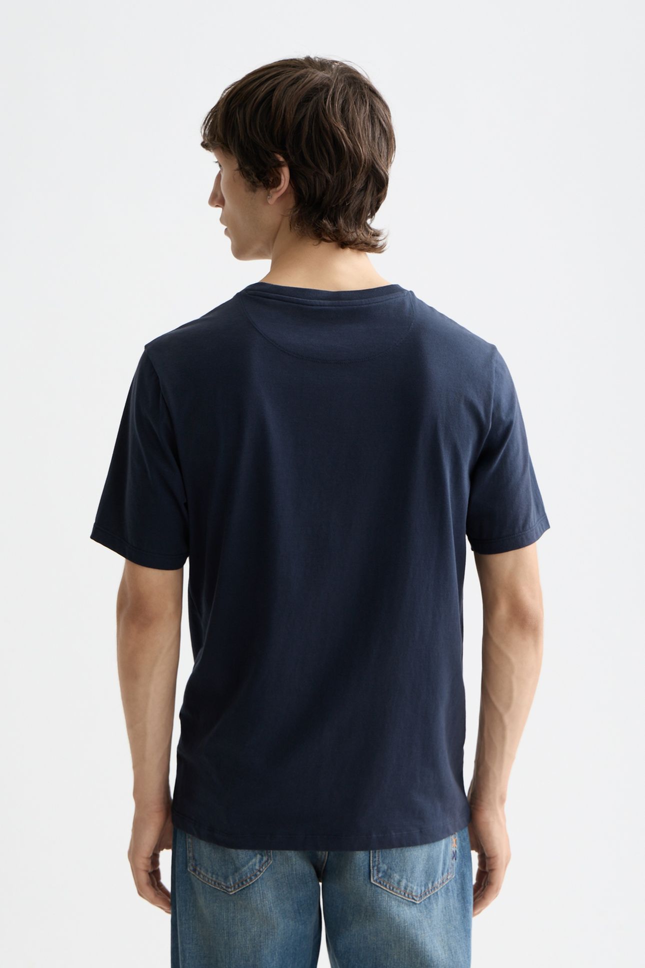 CHEST LOGO REGULAR-FIT T-SHIRT NAVY 2